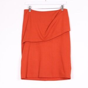 Cabi Overlay Pencil Skirt Turmeric Style #3099